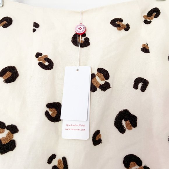 NEW Red Carter Leopard Set Paola Becky Top Skirt - Picture 9 of 12